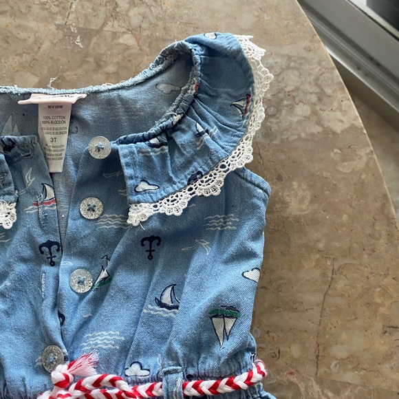 Navy Boat romper super cute for girls! - Picture 6 of 6
